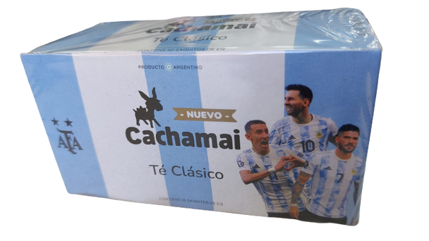 Cachamai Té Clásico AFA Selección Argentina Edición Mundial 2022 - Classic Tea Special Edition Qatar 2022, 20 tea bags