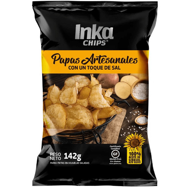 Inka Papas Fritas Chips Artesanales Clásicas French Fries Classic Artisan Chips, 142 g / 5 oz