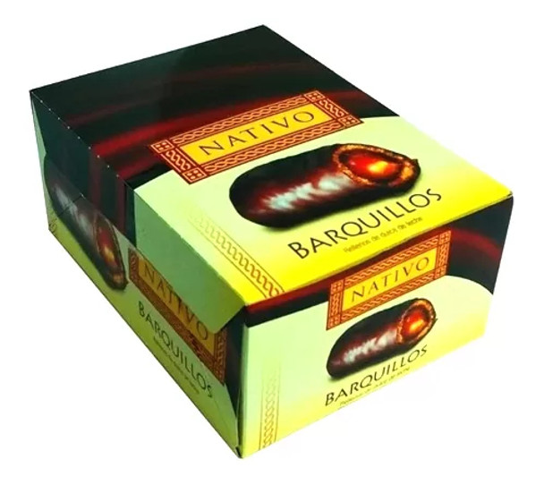 Nativo Barquillo Relleno de Dulce de Leche Cubierto en Chocolate Wafer Filled with Dulce de Leche Covered in Chocolate, 28 g / 0.98 oz (box of 12)