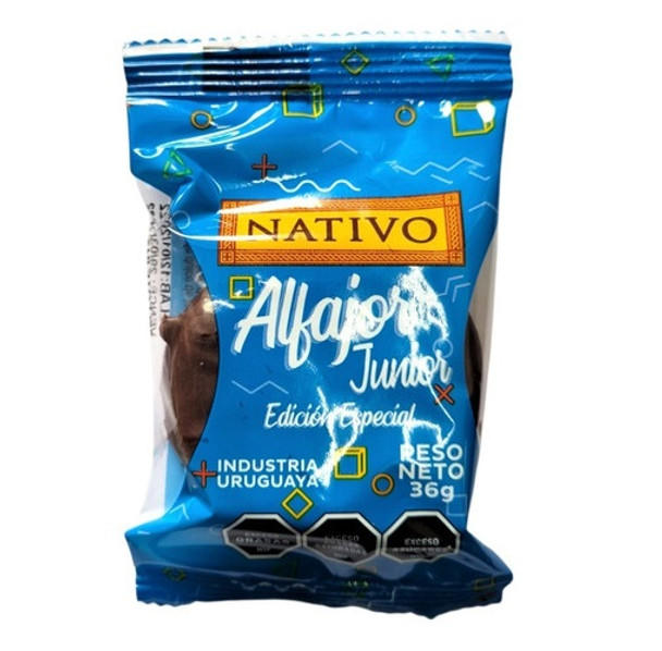 Nativo Alfajor Junior Chocolate Special Edition Alfajores, 36 g / 1.26 oz ea (box of 12 alfajores)