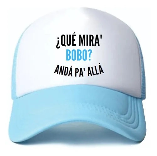 Gorra Trucker "Andá Pa Allá" Blanca & Celeste Messi Argentina Cap - Adjustable Cap (50 cm to 63 cm)
