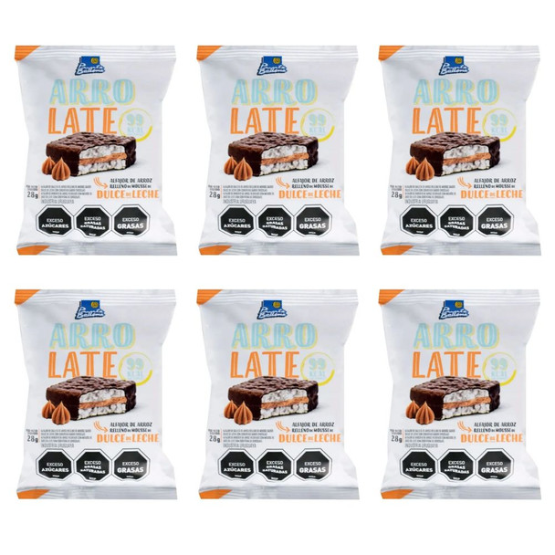 Punta Ballena Arrolate Rice Alfajor with Milk Chocolate Mousse, 30 g / 1.05 oz (pack of 6)
