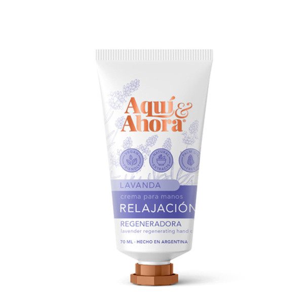 Aquí & Ahora Relajación Crema Para Manos Suavizante Lavander Softening Hand Cream, 70 ml / 2.36 oz fl