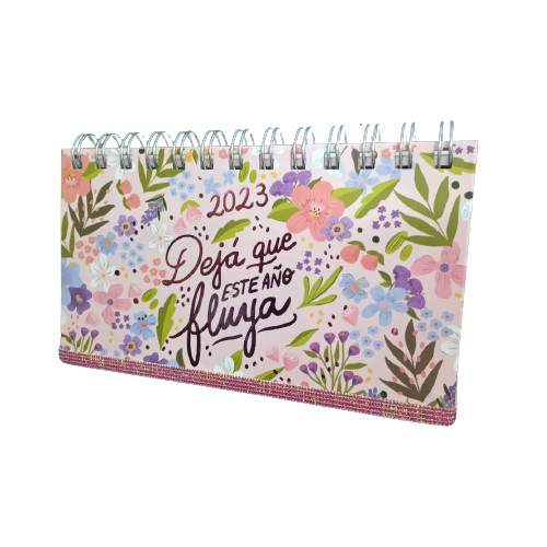 Agenda Pocket 2023 "Dejá Que Este Año Fluya" Daily Personal Planner - Spiral Hardcover Agenda Perfect for Gifting