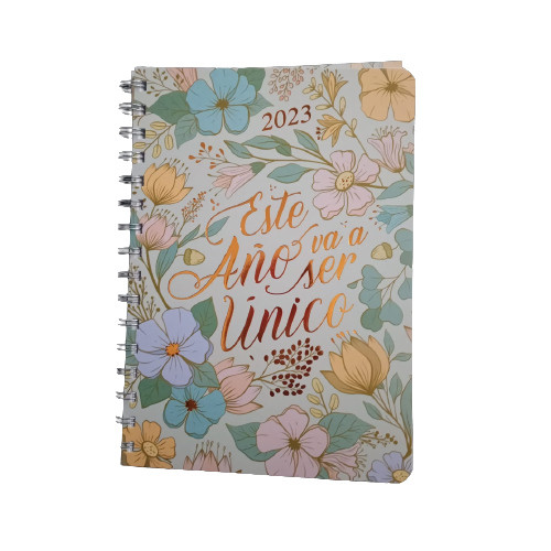 Agenda 2023 "Este Año Va A Ser Único" Daily Personal Planner - Spiral Hardcover Agenda Perfect for Gifting