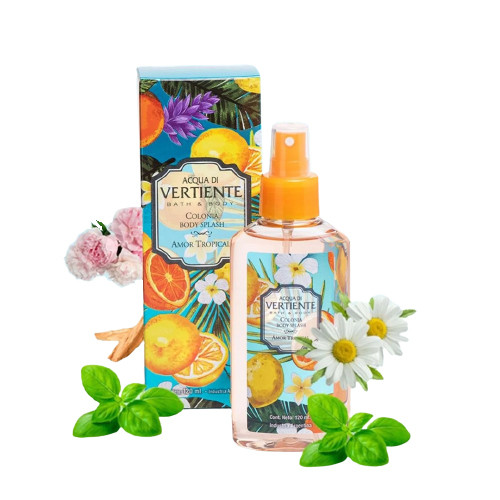 Acqua Di Vertiente Bath & Body Colonia Body Splash Amor Tropical, 120 ml / 4.05 oz fl
