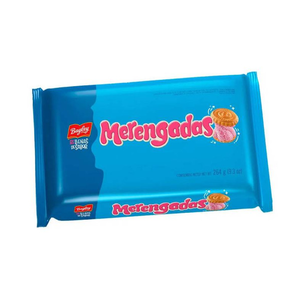 Merengadas Cookies with Strawberry Gummy Filling, 264 g / 9.31 oz tripack