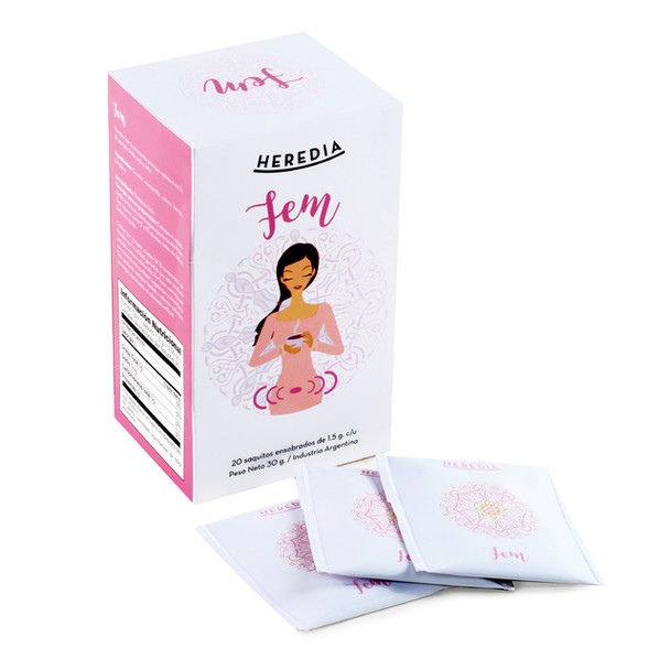 Heredia Té Fem - Tea in Sachets with Cinnamon Chamomile Sage Fennel & Ginger (20 bags)