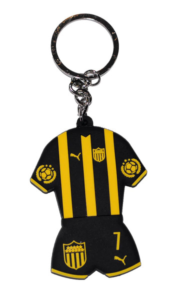 Llavero Souvenir 3D de la Selección Peñarol 3D Souvenir Keychain from the Peñarol Selection, 7 cm x 5 cm / 2.75" x 1.96"