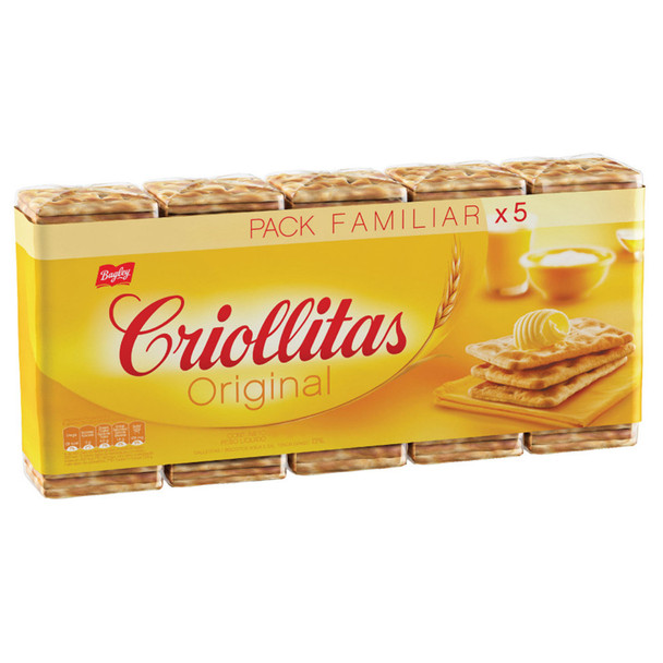 Criollitas Water Biscuits Classic Galletitas, 1x5 pack 499 g / 17.60 oz