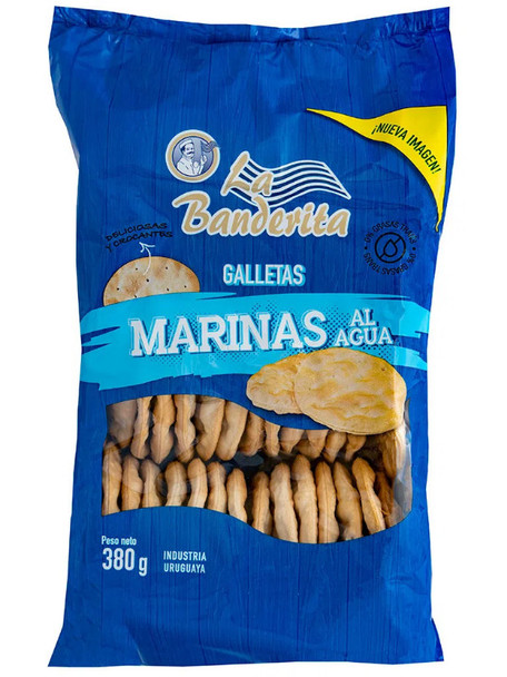 La Banderita Galletas Marinas al Agua Deliciosas y Crocantes Delicious and Crispy Sea Cookies on the Water, 380 g / 13.40 oz