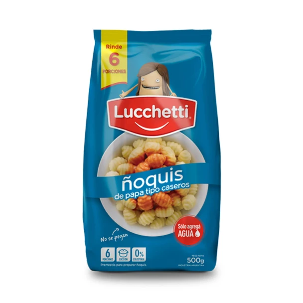 Lucchetti Ready to Make Gnocchi Flour Just Add Water, 500 g / 1.1 lb bag