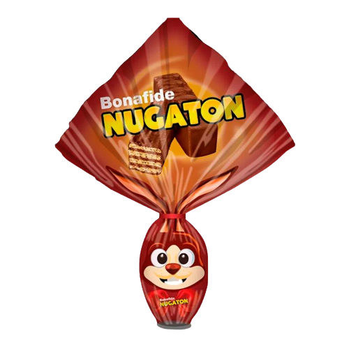 Nugatón Milk Chocolate Easter Egg with Chocolate Candy Bars Inside by Bonafide Huevo de Pascua, 177 g / 6.24 oz