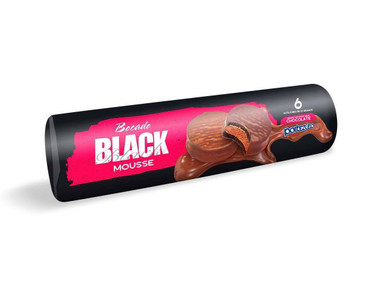 Portezuelo Black Milk Chocolate Mini Alfajor with Chocolate Mousse Filling Alfajorcito, 150 g / 5.3 oz (6 units)
