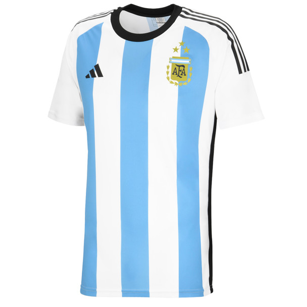 AFA T-Shirt Camiseta Argentina Adidas 3 Stars World Cup Qatar Champions Camiseta Campeones del Mundo 3 Estrellas Camiseta "La Tercera"