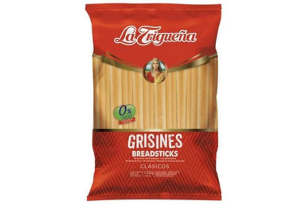 La Trigueña Crispy Finite Classic Greysines Grisines Clásicos Crocantes, 150 g / 5.3 oz ea (pack de 3)