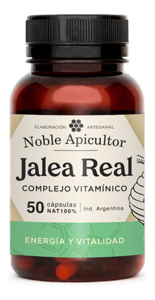 Noble Apicultor Capsules Royal Jelly Vitamin Complex Complejo Vitamínico Natural Jalea Real (50 capsules)