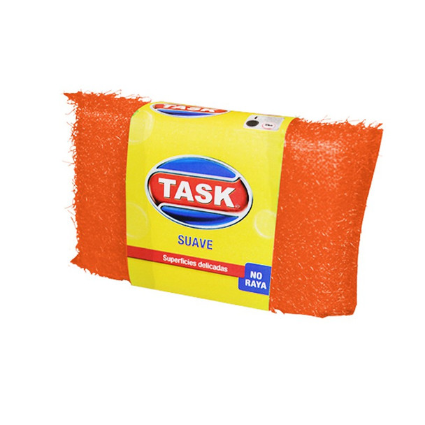 Task Suave Soft Multi-Purpose Sponge Ideal for Non-Stick Pots & Pans No Scratch Esponja Suave No Raya (Assorted Color)