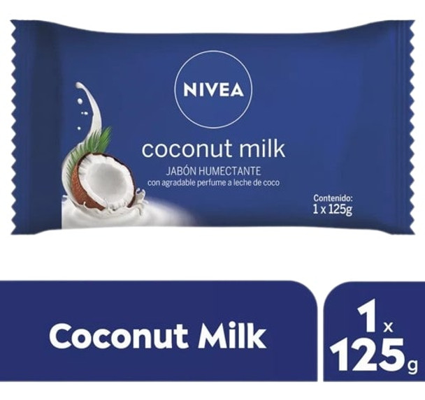 Nivea Moisturizing Soap with Coconut Milk Perfume, 125 g / 4.4 oz (3 count)