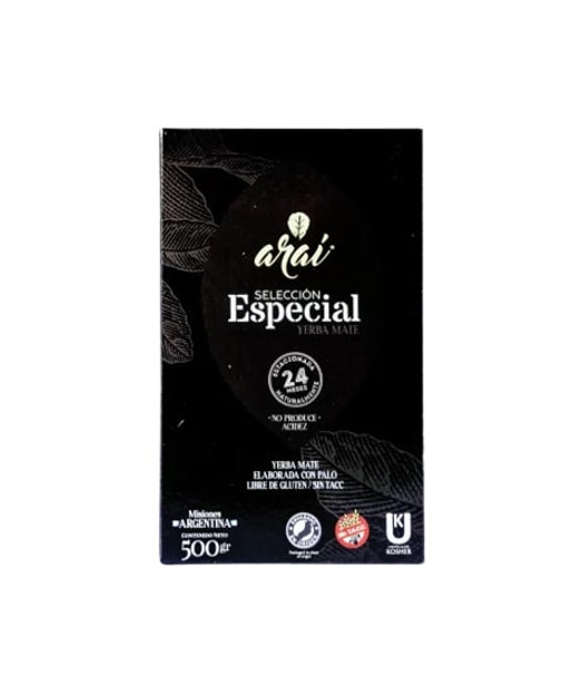 Araí Yerba Mate Special Selection Acidity-Free Yerba Mate Selección Especial, 500 g / 17.63 oz