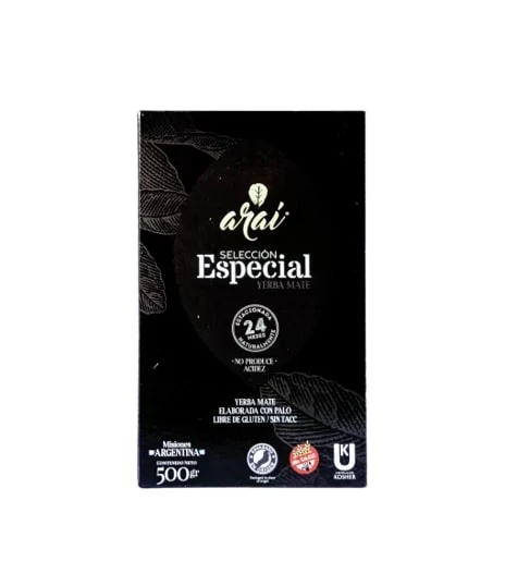 Araí Yerba Mate Special Selection Acidity-Free Yerba Mate Selección Especial, 500 g / 17.63 oz