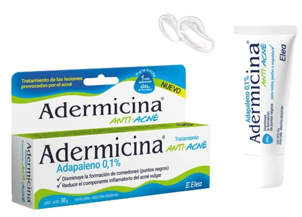 Adermicina Anti-Acne Gel for the Face Chest & Back Gel Anti-Acné, 30 g / 1.05 oz