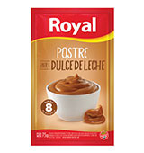 Postre de Dulce de Leche Preparado Royal, 8 raciones por envase, 75 g / 2.64 oz