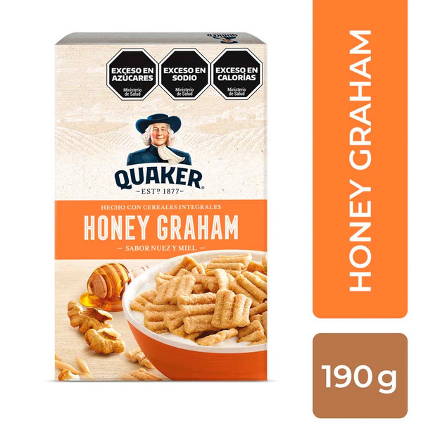 Quaker Made with Whole Grain Honey Graham Nut & Honey Flavor, 190 g / 6.70 oz