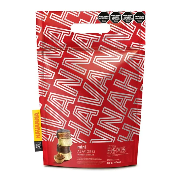 Havanna Mini Alfajores Milk Chocolate and White Chocolate with Dulce de Leche, 475 g / 16.76 oz
