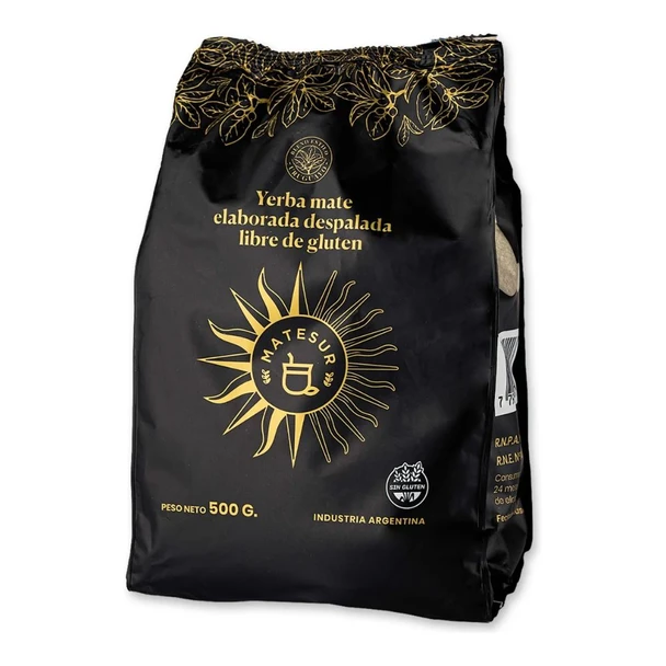 Matesur Yerba Mate Despalada Fine Ground Uruguayan Style Matesur, 500 g / 17.63 oz