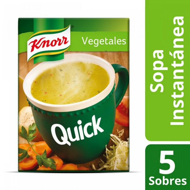 Knorr Quick Ready to Make Soup Vegetables, 5 pouches