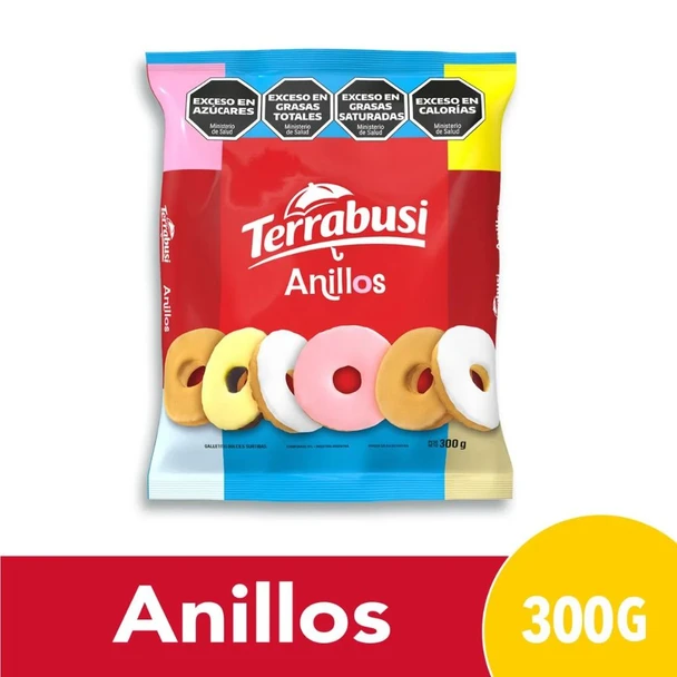 Anillos Terrabusi Galletitas Sweet Ring Cookies, 300 g / 10.58 oz