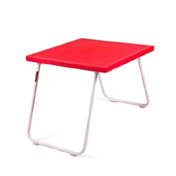 Mundo Lona Red Colour Folding Camping And Garden Table 60 x 60 x 60 cm Super Useful