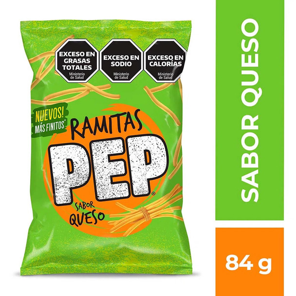 Pep Ramitas Wheat Flour Snack Twig Shape Cheese Flavor, 84 g / 2.96 oz