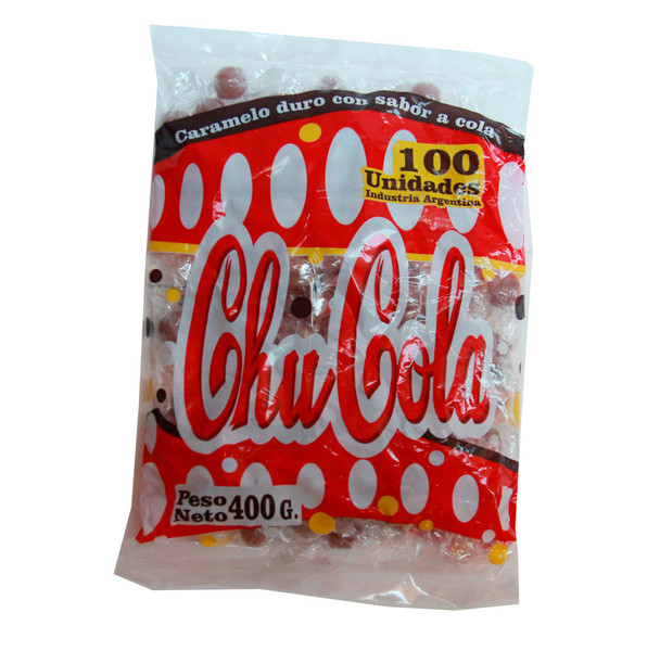 ChuCola Hard Candies with Cola Flavor Caramelos Sabor Cola, 400 g / 14.10 oz