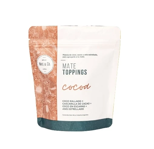 Mate & Co Mate Toppings Cocoa - Blend of Coconut, Cacao & Star Anise for Your Mate Cocoa, 90 g / 3.17 oz