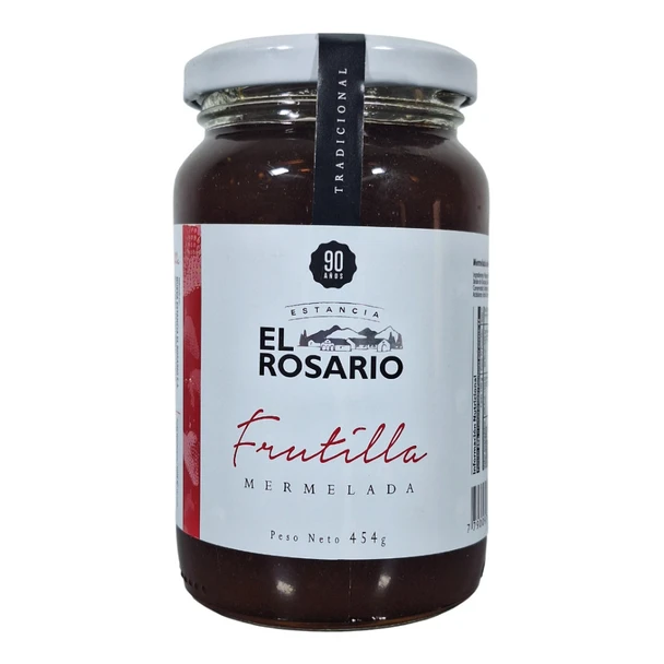 Estancia El Rosario Strawberry Jam - Classic Fruit Preserve Mermelada de Frutilla, 454 g / 16 oz