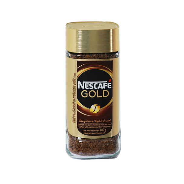 Nescafé Gold - Finely Ground Coffee with 10x Finer Beans Café Gold Instantáneo Granulado, 100 g / 3.53oz