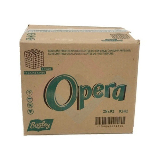 Opera Thin Sweet Orange Flavored Cream Wafers Wholesale Bulk Box, 92 g / 3.2 oz ea (28 count per box)