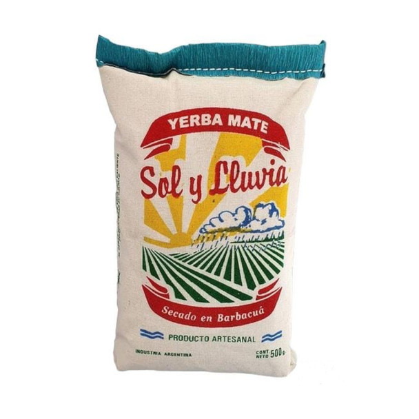 Sol y Lluvia Barbacuá Yerba Mate - Premium Blend, 500 g / 17.63 oz