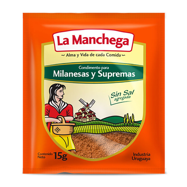 La Manchega Condimento Sin Sal para Milanesas y Supremas, 15 g / 0.52 oz (pack of 3)