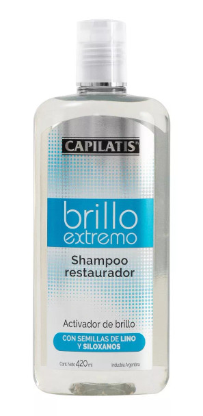 Capilatis Restorative Shampoo with Plant Extracts for Hair Loss Shampoo Restaurador Brillo Extremo, 420 ml / 14.20 fl oz