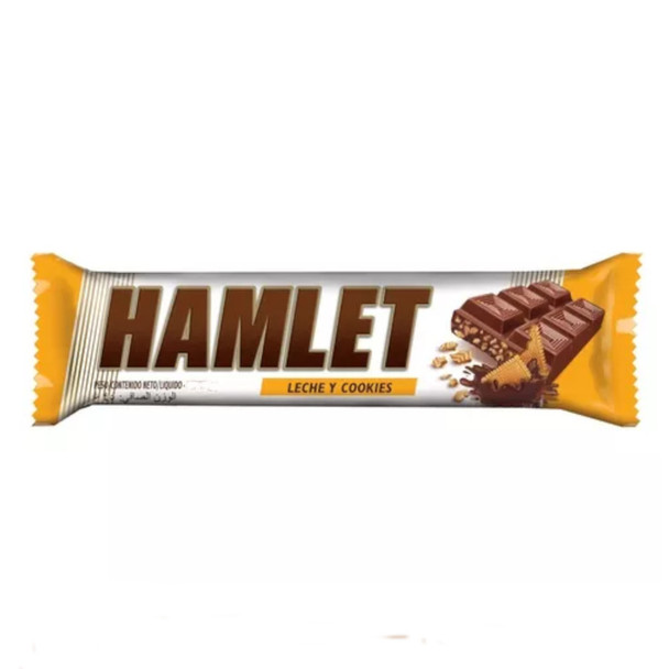Hamlet Leche y Cookies Milk Chocolate Bar with Cookies, 43 g / 1.51 oz (box of 21)