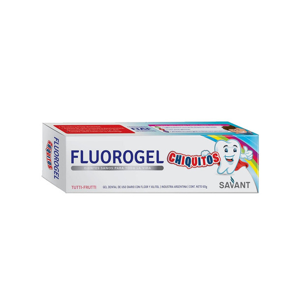 Fluorogel Chiquitos Fluoride & Xylitol Kids Dental Gel, 60 g / 2.11 oz