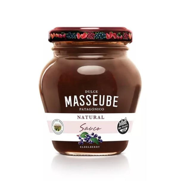 Masseube Sweet Natural Flavor Sauco Dulce Patagónico Natural Sauco - Gluten Free, 352 g / 12.41 oz