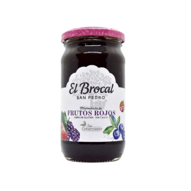 El Brocal Mermelada Frutos Rojos Classic Artesanal Red Berries Jam - Gluten Free, 400 g / 14.1 oz jar