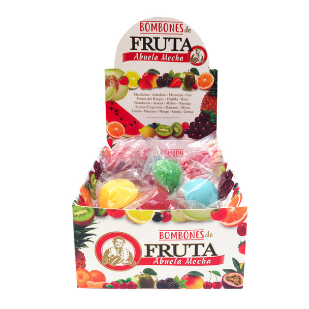 Abuela Mecha Fruit Mix Bonbons - Assorted Fruity Candies Bombones de Fruta Mix (box of 40)