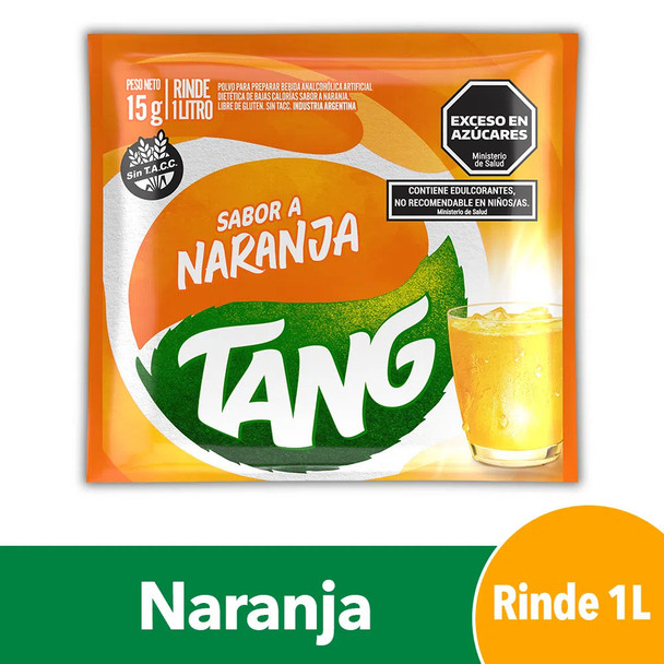 Jugo Tang Naranja Powdered Juice Orange Flavor, 15 g /  0.50 oz (box of 20)