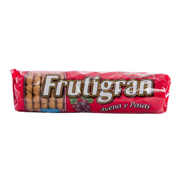 Frutigran Avena y Pasas Galletas dulces con avena y pasas, 250 g / 8.8 oz (paquete de 3)