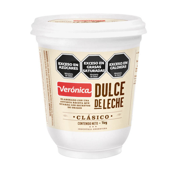 Verónica Classic Dulce de Leche - Gluten-Free Rich Flavor, 1 kg / 2.20 lb